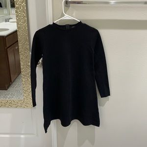 Olivaceous long sleeve black dress